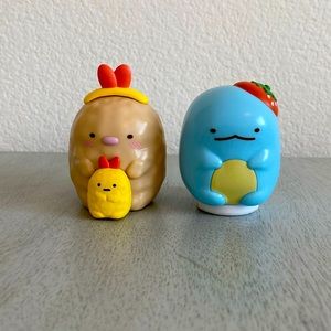 A set of Sumikko Gurashi figure+stamp